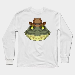 Frog as Cowboy with Hat Long Sleeve T-Shirt